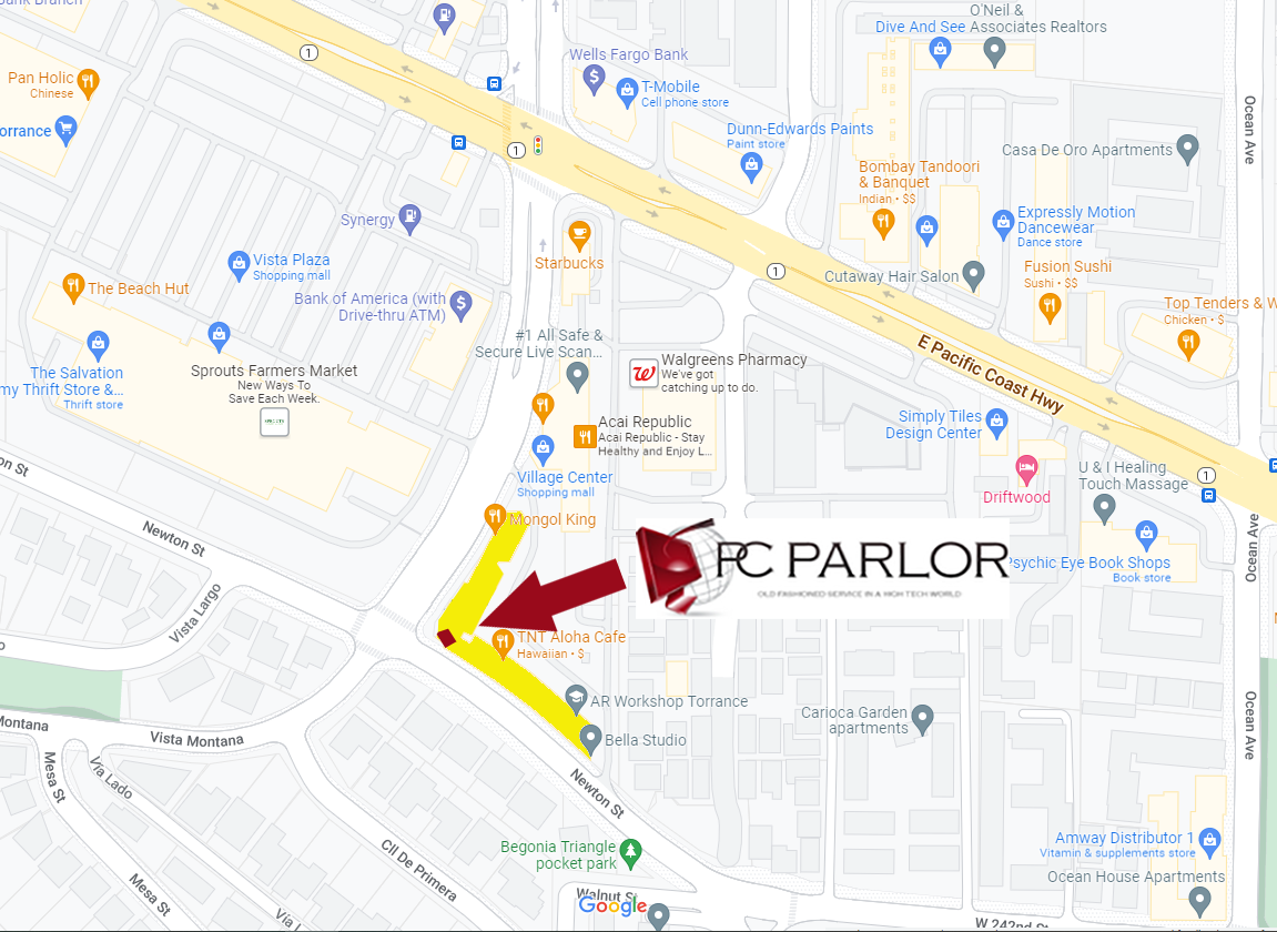 new location of PC Parlor in Village Center Torrance